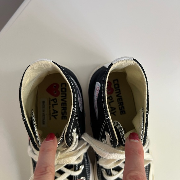 Converse Play Comme des Garcons black high tops - Picture 5 of 9